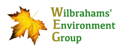 Wilbrahams' Environment Group logo - leaf with text
