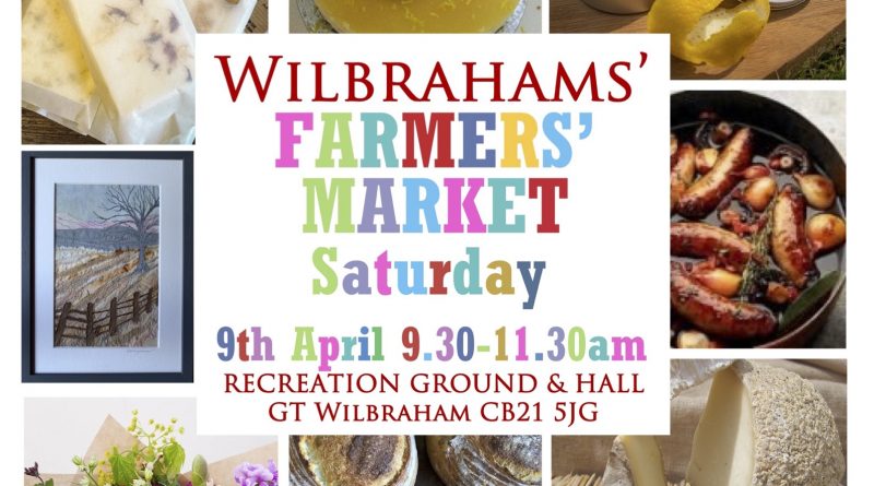Image of the poster advertising the market and containing a montage of pictures of produce available