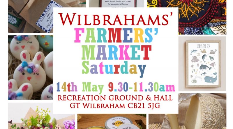 Image of the poster for the Farmers' Market on the 14 May