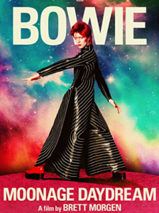 Poster advertising Moonage Daydream, a film by Brett Morgen about David Bowie