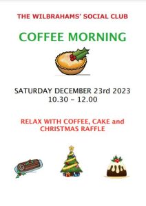 poster with white background and text and Christmas clip art images